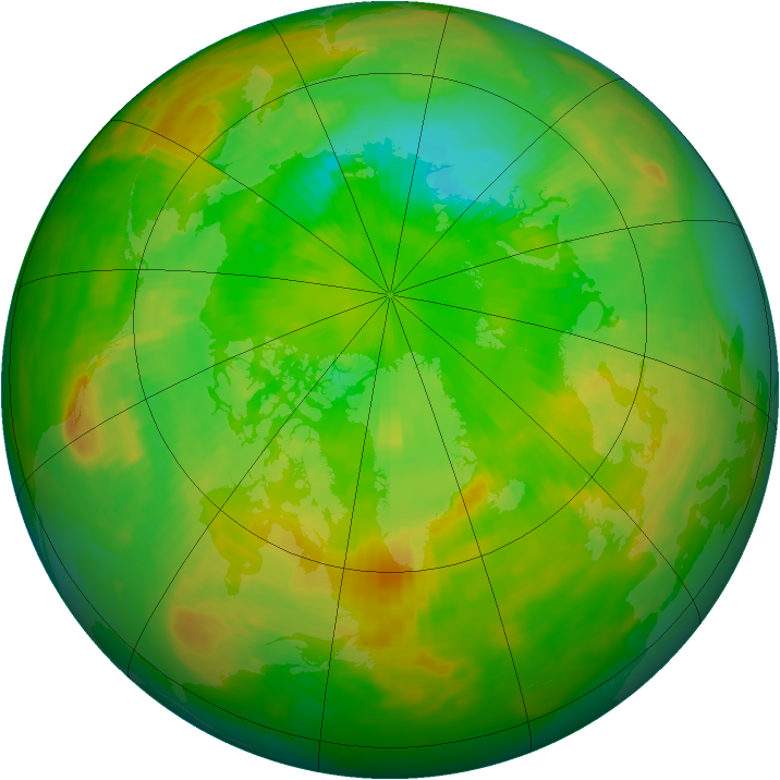 Arctic ozone map for 01 July 1979